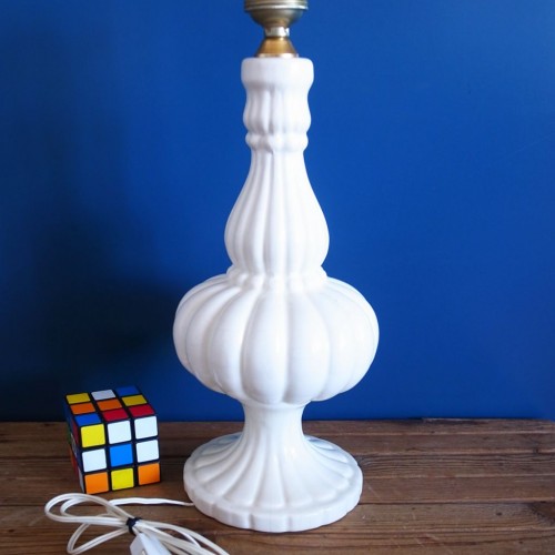 Lámpara de cerámica de Manises, vintage años 50s-60s.