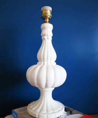 Lámpara de cerámica de Manises, vintage años 50s-60s.