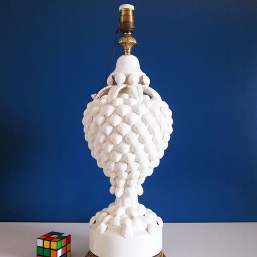 Lámpara de cerámica de Manises, Bondía, años 50s-60s.