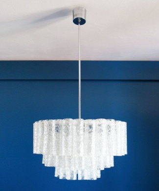 Lámpara chandelier Doria, vintage años 60s.