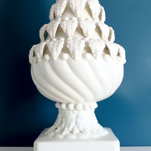 Excelente lámpara de cerámica de Manises, vintage años 50s-60s.