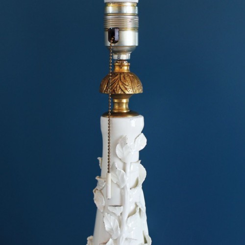 Gran lámpara vintage de cerámica de Manises, años 50-60.
