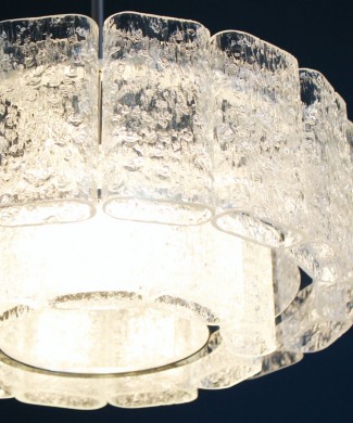 Lámpara chandelier de techo Doria Leuchten, Alemania, vintage años 60s.