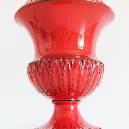 Lámpara de cerámica de Manises. Les Arts. Vintage 50s-60s.