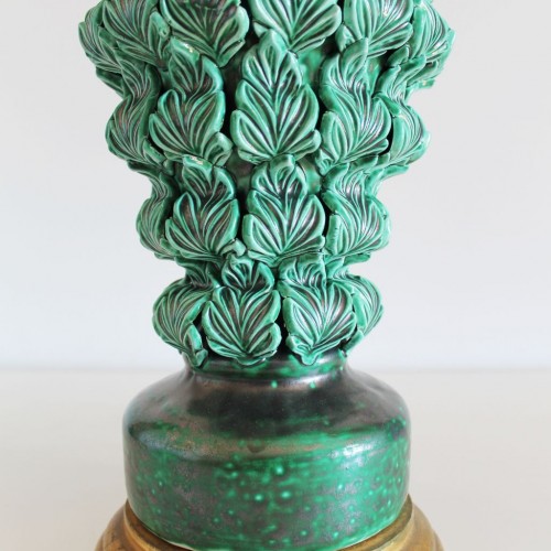 Gran lámpara de cerámica de Manises, Bondía. Vintage 50s-60s.