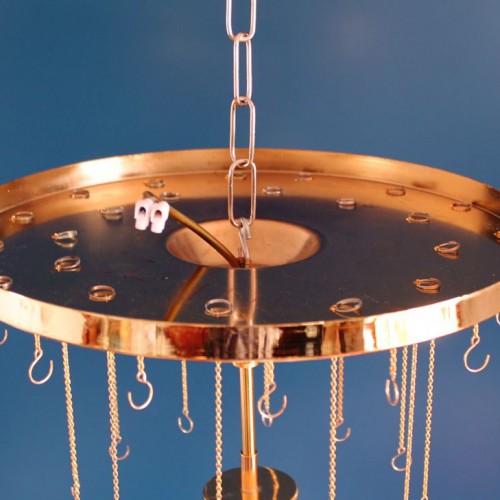 Espectacular lámpara de techo en cristal de Murano atribuida a Mazzega - vintage 70s.