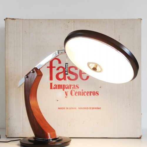 ESPECIAL COLECCIONISTAS - Lámpara de despacho FASE President. ¡Nunca usada, con etiqueta y embalaje original! Vintage 60s-70s.