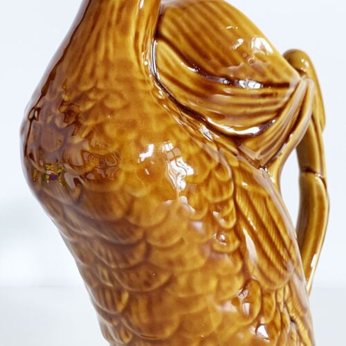 Pitcher o jarra en forma de pato - cerámica mayólica- vintage año 50s.