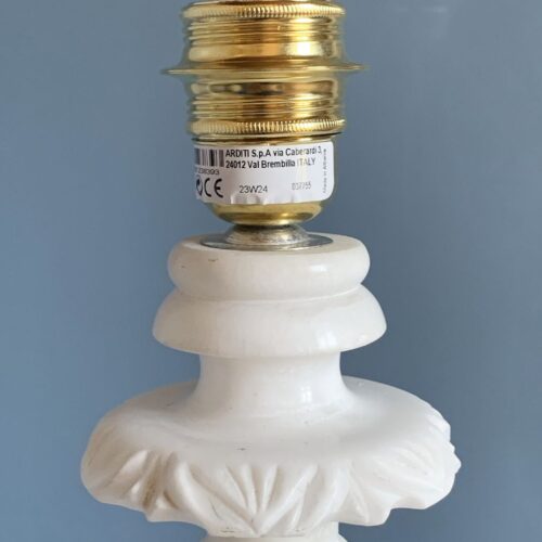 Lámpara Art Déco de sobremesa de mármol, vintage años 40s-50s.
