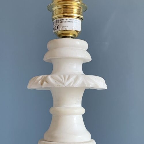 Lámpara Art Déco de sobremesa de mármol, vintage años 40s-50s.